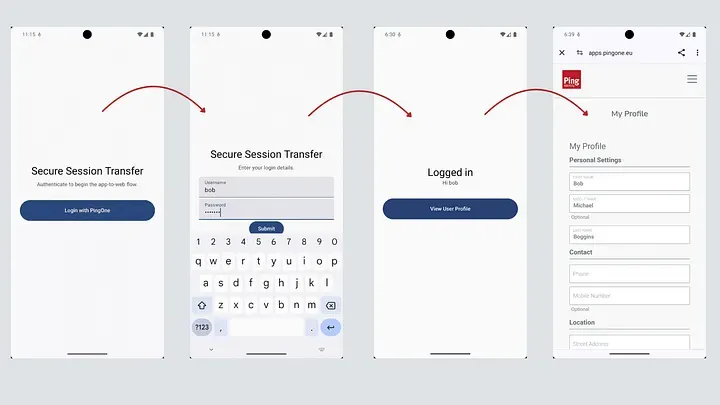 End-to-end experience in sample app