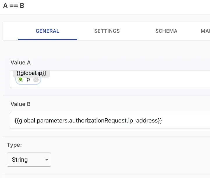 Function to check IP address