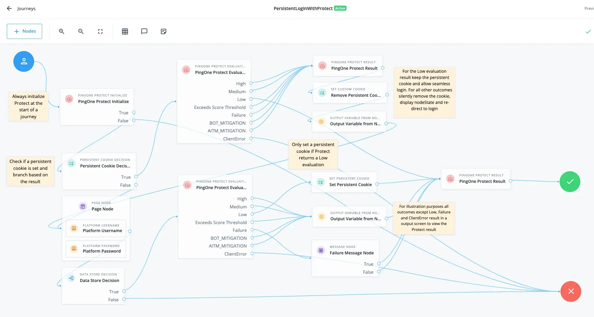 Persistent Cookie Integrated with PingOne Protect