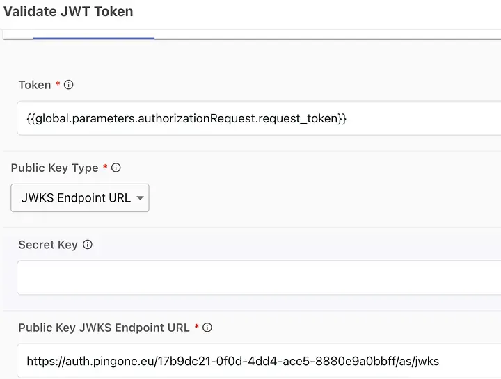 Using the Token Management connector to validate the request token