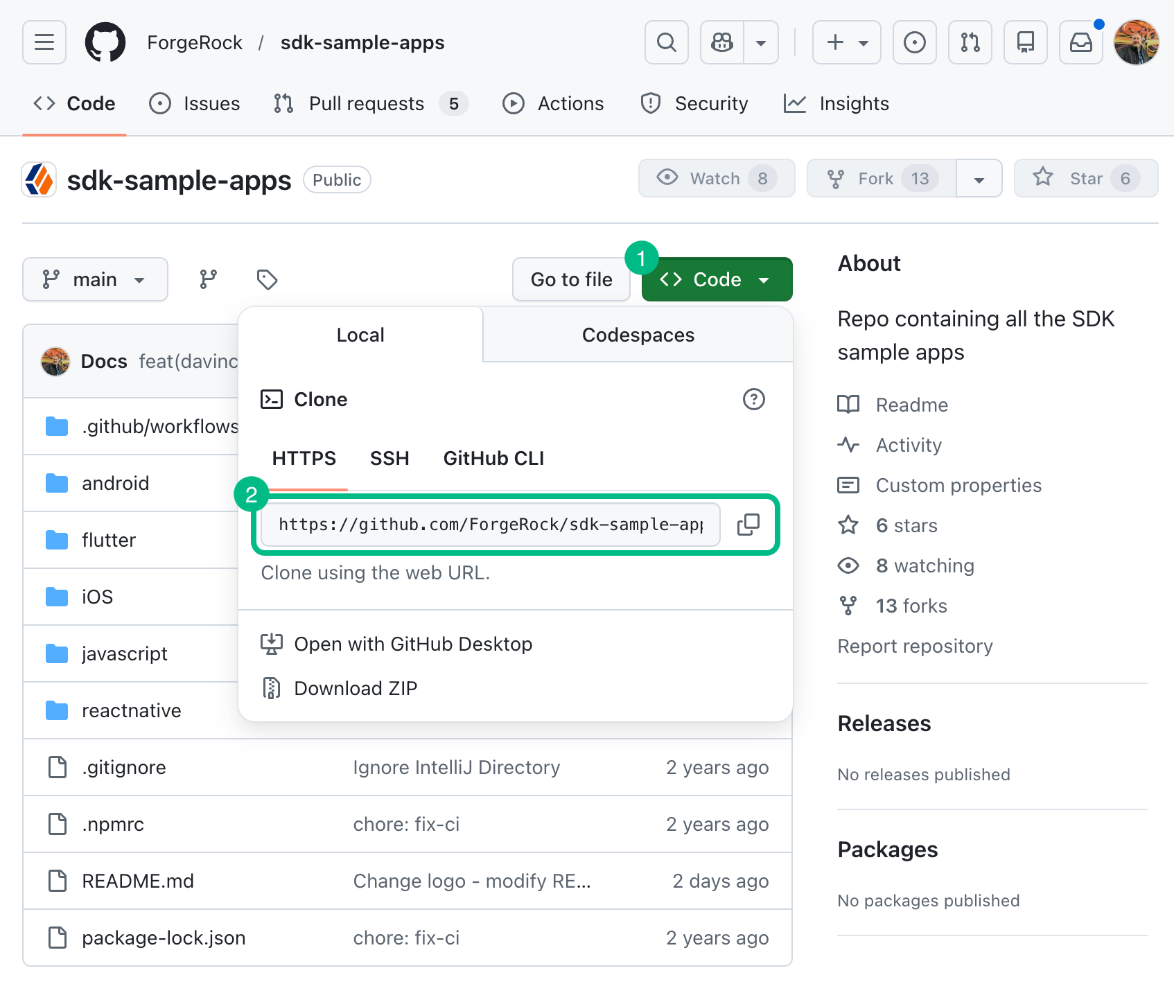 download samples git clone