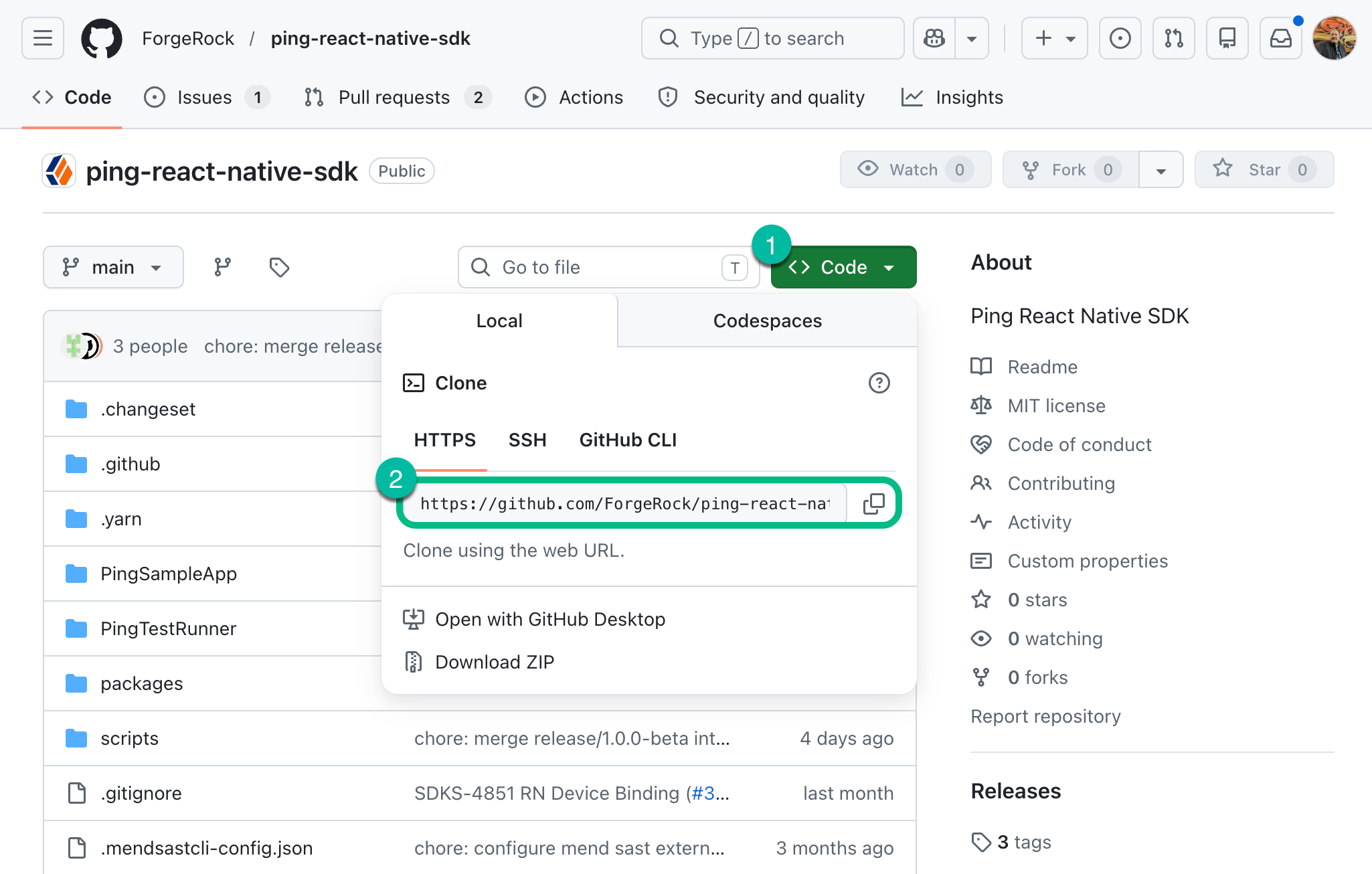 github clone react native