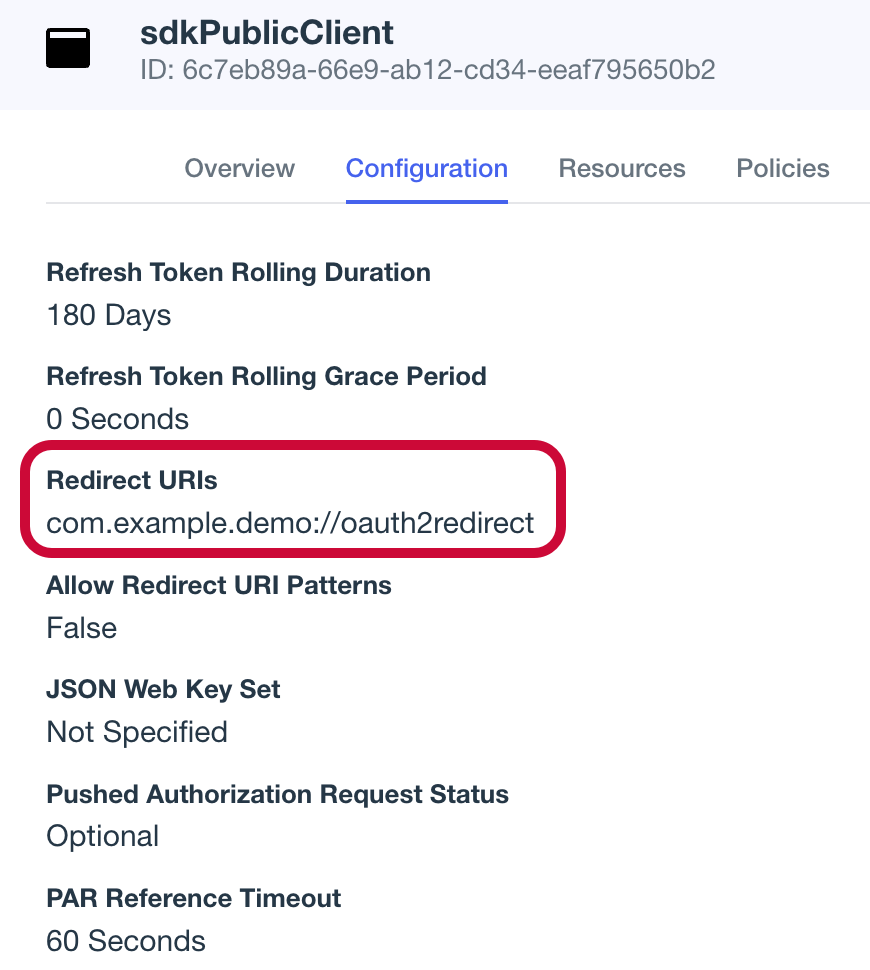 PingOne redirect URLs