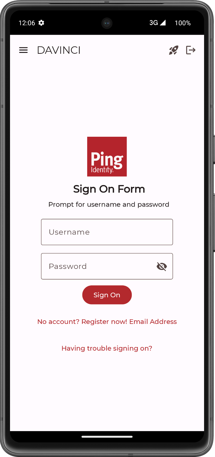Screenshot of the `kotlin-davinci` sample app on Android.