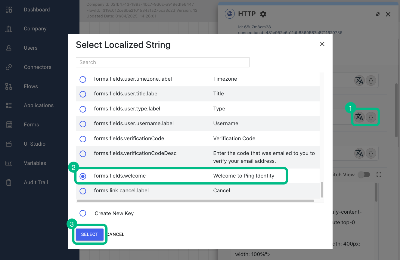 Adding localized strings to a custom HTTP connector.