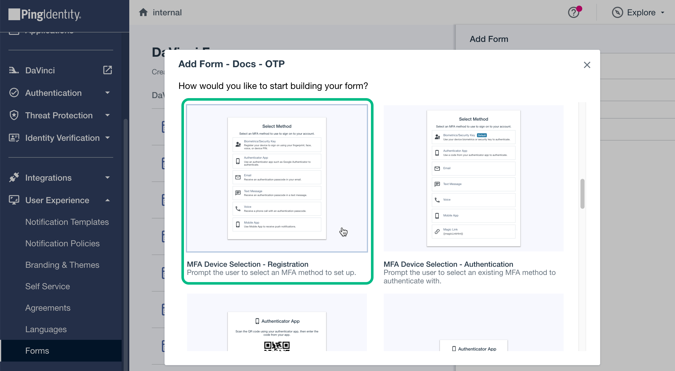 Out-of-the-box DaVinci Forms templates.