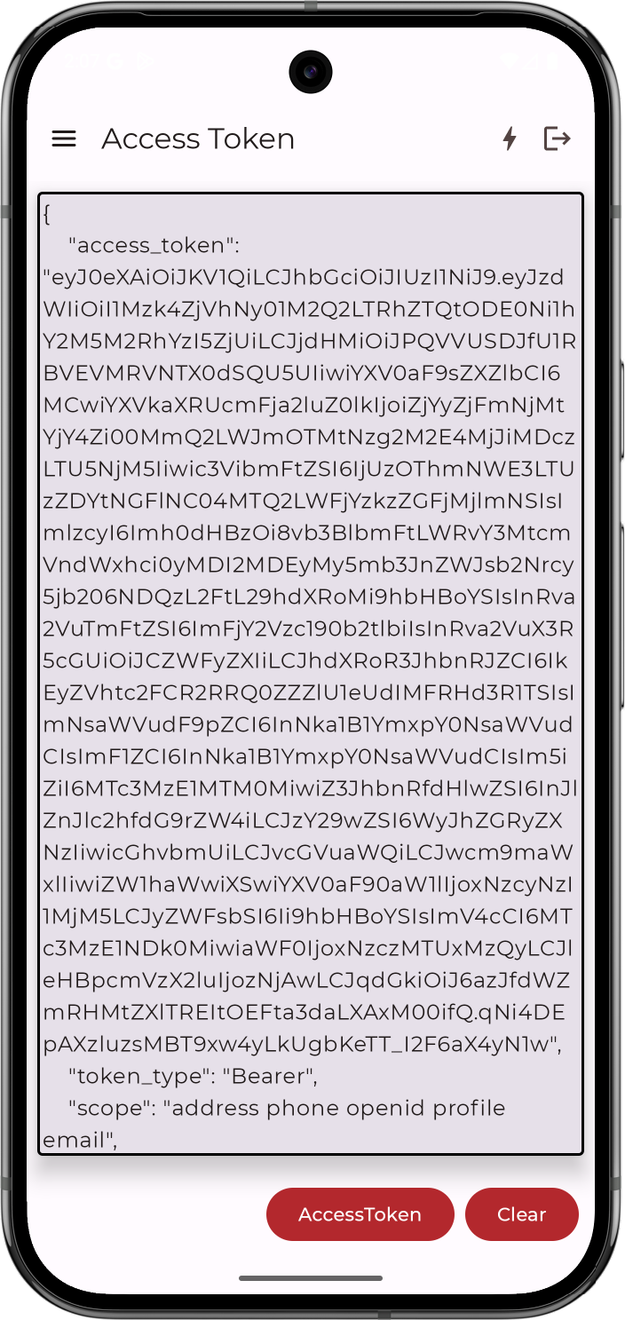 kotlin journey access token