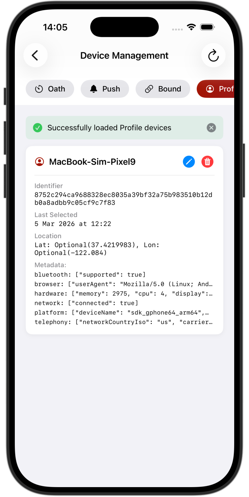 swiftui journey device self service