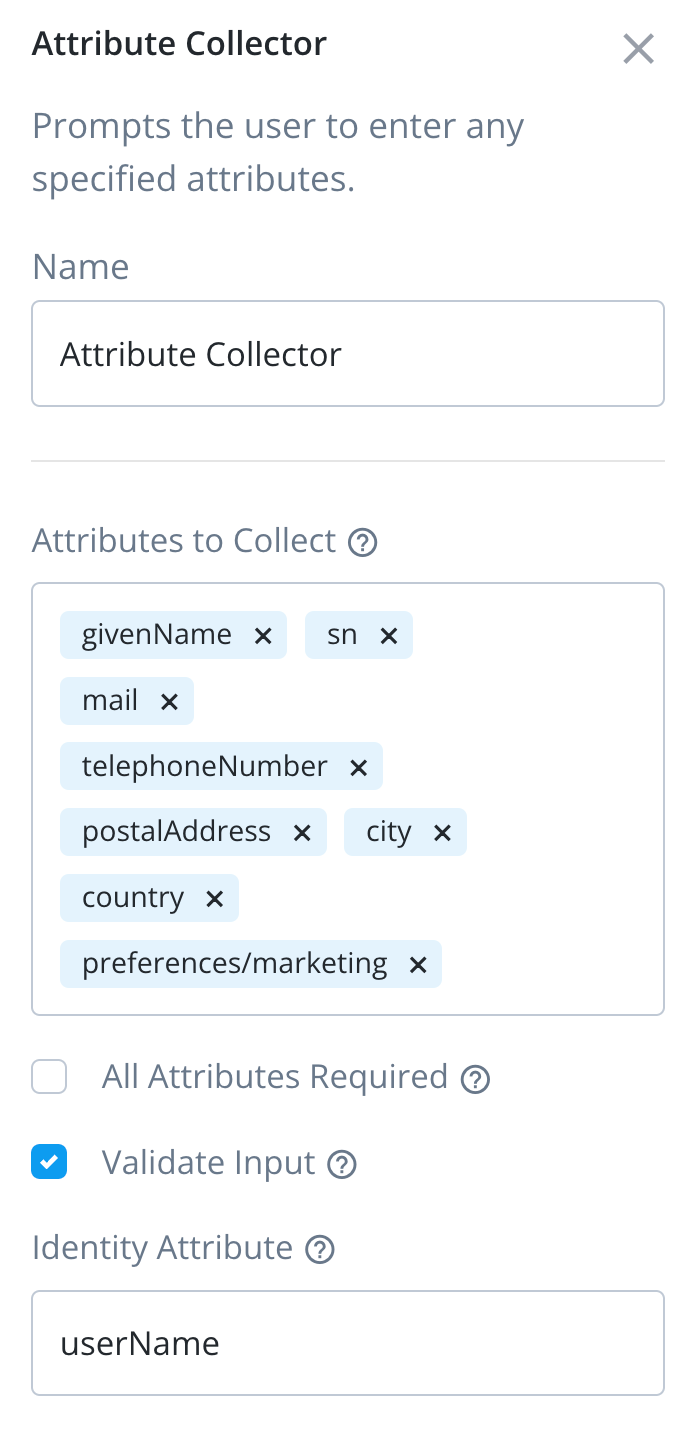 journey profile management attribute collector config