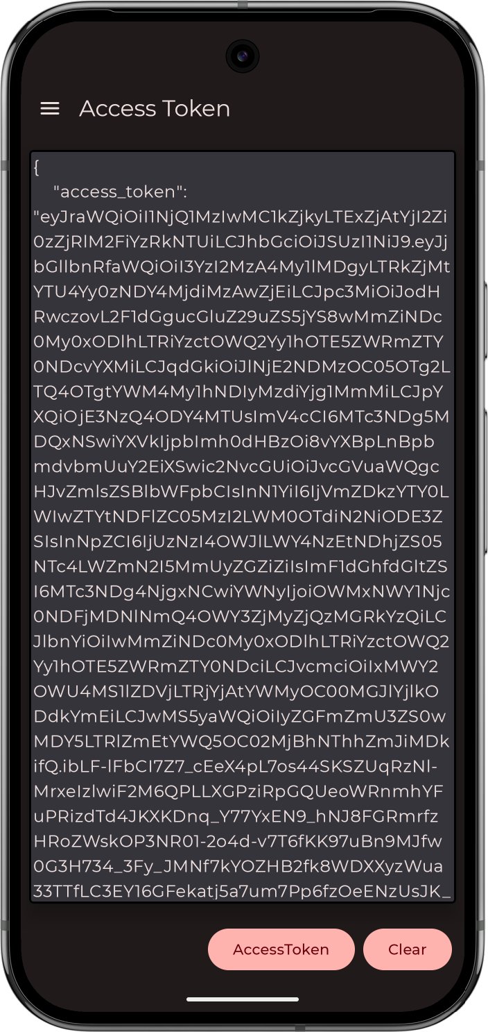 Showing user info in the 'kotlin-oidc' sample app